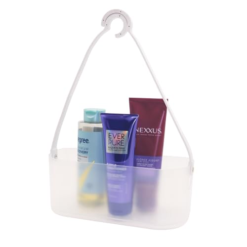 Oggi Adjustable Hanging Shower Caddy, Portable Bathroom Caddy with Adjustable Hooks, Shower Organizer Basket for Over Shower Head, Door, Towel Rail & Bathroom Storage