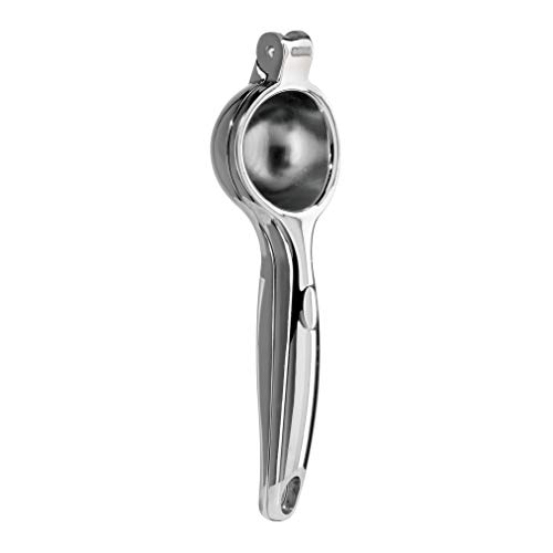 OGGI Citrus Press- Zinc Alloy Manual Citrus Juicer, Ideal Hand Juicer, this Citrus Squeezer is a Great Addition to Your Kitchen Accessories, Silver