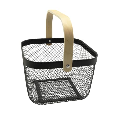 OGGI Regular Mesh Portable Bathroom Basket Caddy with Bam…
