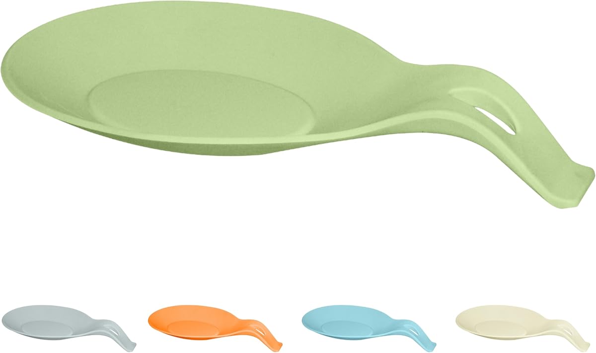 OGGI Silicone Spoon Rest for Stove Top - Jumbo Size Holds Large & Multiple Kitchen Utensils in Place, Great Spoon Rest for Kitchen Counter, Kitchen Spoon Rest, Spoon Holder for Stove, Sage Green