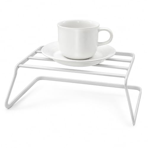 Oggi Single Tier Cabinet Organizer Shelf, Metal Kitchen Cabinet Organizer for Plates, Cups, Pantry & Countertop Storage, Stackable Shelf Organizer for Kitchen Organization