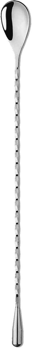OGGI Spiral Handle Bar Spoon Cocktail Mixing Spoon - Elegant Bar Mixing Spoon with 13 inches / 33.5 cm Swivel Handle, Essential Mixology Bartender Kit, Old Fashioned Kit, Stainless Steel