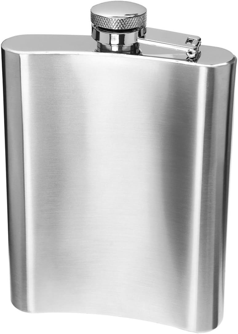 OGGI Stainless Steel Hip Flask- 8oz Liquor flask, Flask Funnel Included, Sleek Flask for Women & Men, Alcohol Gifts