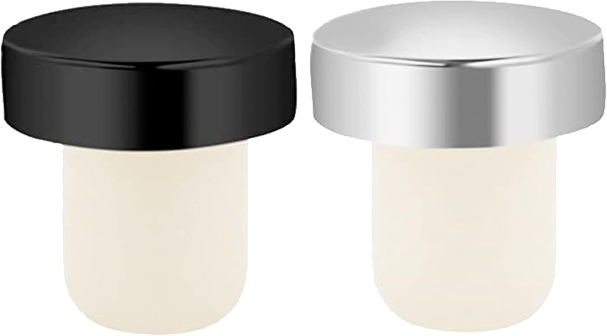 OGGI T-Shaped Wine Corks, 2pc Set, Reusable & Low Profile for Wine & Beer