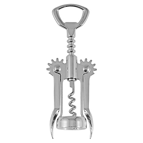 OGGI Wine Opener, Wing Corkscrew, Metal Manual Wine Bottle Opener, Multifunctional Cork Screw for Home & Waiters with Beer Bottle Opener, Durable Design